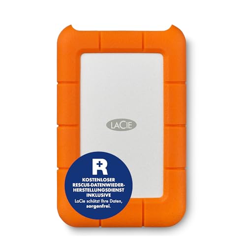 LaCie Rugged Mini 1TB tragbare externe Festplatte, 2.5