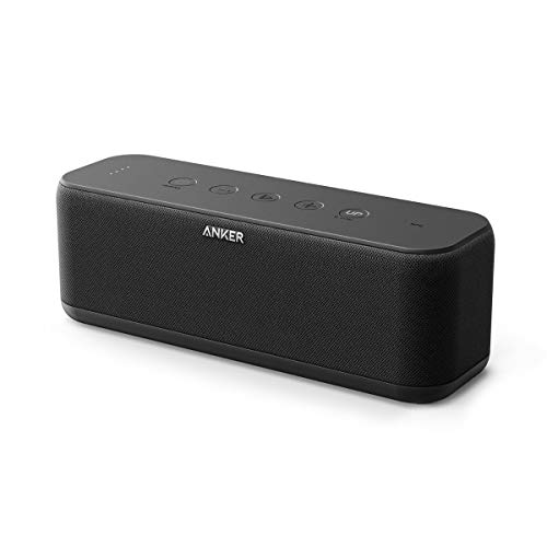 Anker SoundCore Boost Bluetooth Lautsprecher, 20W Bluetooth Speaker mit BassUp Technologie, IPX5 Wasserfest, 12 Stunden Spielzeit und 20m Reichweite, Duale Treiber für Hervorragender Klang & Bass