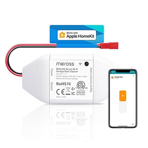 Meross Smart WLAN Garagentoröffner funktioniert mit Apple HomeKit, APP-Steuerung, Kompatibel mit Alexa, Google Assistant und SmartThings, kein Hub erforderlich