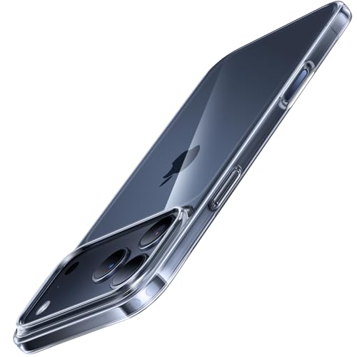 TORRAS Ultra Dünn 0,09cm für iPhone 17 Pro Hülle Transparente Design erhöhter Kamerakante Seidiges Griffgefüh [wie beim Original] Handyhülle für iPhone 17 Pro Case Schutzhülle Slim Durchsichtig