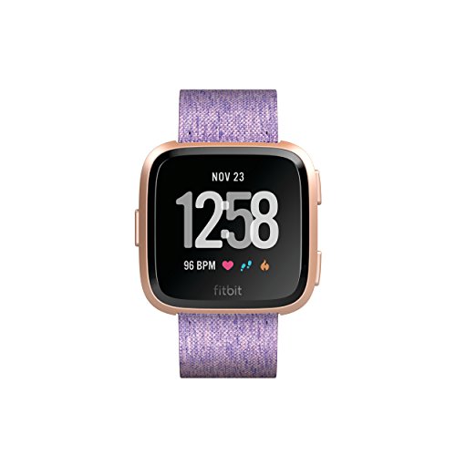Fitbit Versa Special Edition Gesundheits und Fitness Smartwatch, mit Herzfrequenzmessung, 4+ Tage Akkulaufzeit und Wasserabweisend bis 50 m Tiefe, Lavendel