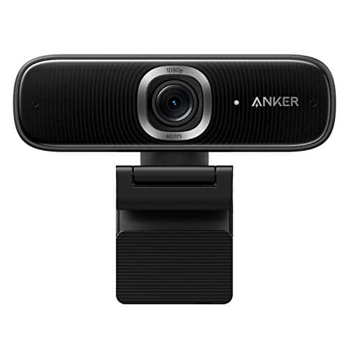 Anker PowerConf C300 Smart Full HD Webcam, mit AI Autofokus & Bildeinstellungen, 1080p Webcam, Mikrofone mit Geräuschunterdrückung, Regulierbarer Sichtwinkel, HDR, Lichtkorrektur, Zoom-Zertifiziert