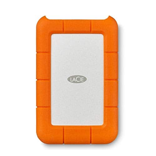 LaCie Rugged Mini 5TB tragbare externe Festplatte, 2.5 Zoll, PC & Mac, inkl. USB-C w/o USB-A Kabel, inkl. 2 Jahre Rescue Service, Modellnr.: STJJ5000400