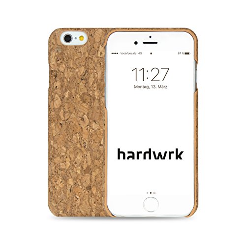 hardwrk Premium Kork Case - kompatibel mit Apple iPhone 6 und 6s - braun - Schutzhülle Handyhülle Cover Hülle mit Kork-Rückseite in Hellbraun