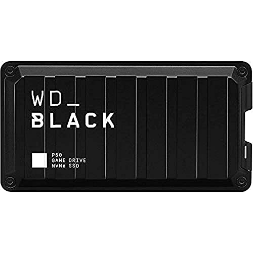 WD_BLACK P50 Game Drive SSD 1 TB externe SSD (SuperSpeed USB 3.2 Gen 2x2, stoßfest, Lesegeschwindigkeiten bis 2000 MB/s ) Schwarz - auch kompatibel mit PC, Xbox und PS5