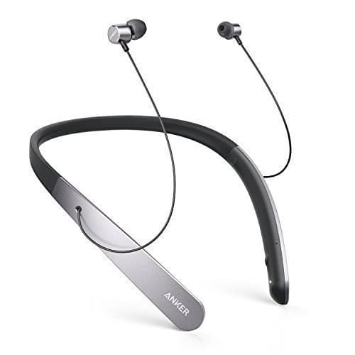 Anker SoundBuds Life leichte Bluetooth Kopfhörer kabellos mit Nackenbügel, Neckband Headset, IPX5 Strahlwassergeschützt mit aktiver Lärmreduzierung, Mikrofon und 20 Std. Spielzeit (Grau)