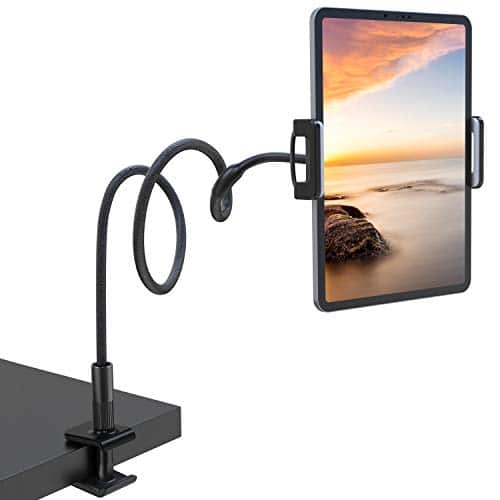 NULAXY Schwanenhals Tablet Halter, Lazy Tablet Halterung : Flexible im Bett Verstellbarer Ständer für Pad Mini 2 3 4, Neu Pad Pro 2018, Pad Air, Switch, Galaxy Tab und Andere 4,7-10,5 Zoll Geräte