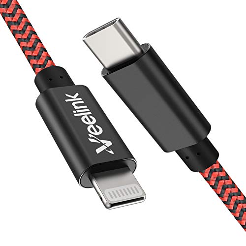 Veelink USB C auf Lightning Kabel, 100cm lang, MFi-zertifiziert, kompatibel mit Typ-C PD Ladegeräten für iPhone X/XS/XR/XS Max/8/8 Plus, iPad Pro 12.9, iPad Air 3
