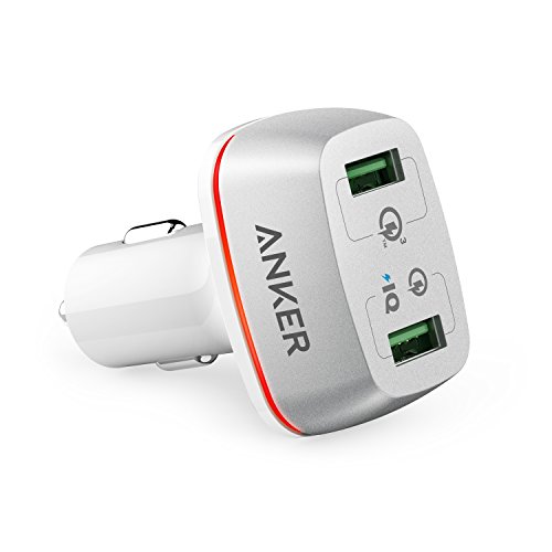 Anker AK-A2224021 PowerDrive+ 2 2-Port USB Autoladegerät Quick Charge 3.0 weiß