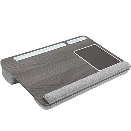 HUANUO Laptopunterlage für Bett mit Mausunterlage & Handgelenkauflage, Laptop Kissen für max. 17 Zoll Notebook, inkl. Tablet- und Telefonhalter