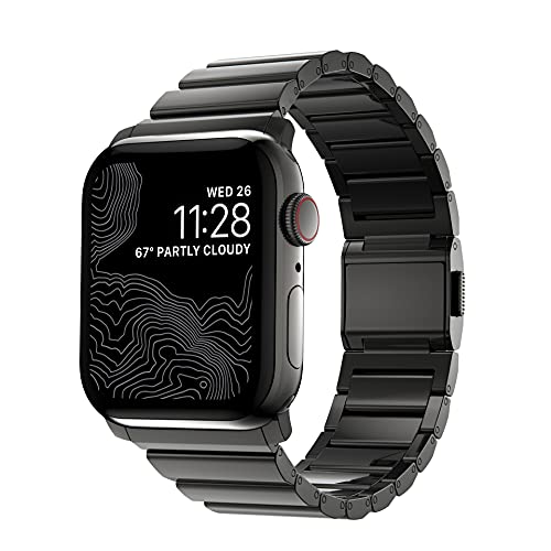 NOMAD Strap Stainless Steel V2 robustes 42/44 mm Apple-Watch-Armband aus Edelstahl