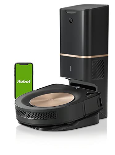 iRobot Roomba s9+ Über WLAN verbundener Saugroboter mit automatischer Absaugstation - PerfectEdge®-Technologie mit Eckenbürste und breiteren Gummibürsten für alle Böden - Leistungsverstärkung