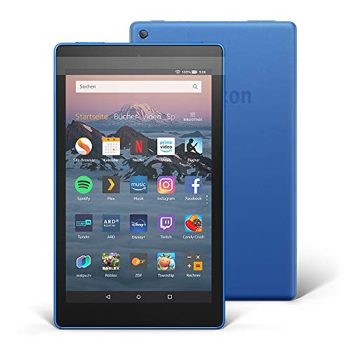 Fire HD 8-Tablet, 16 GB, Blau, Mit Werbung (vorherige Generation – 8.)