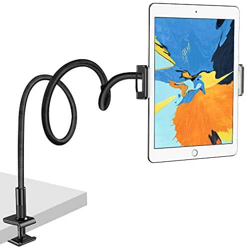 Nulaxy Schwanenhals Tablet Halter, Lazy Tablet Halterung : Flexible im Bett Verstellbarer Ständer für Pad Mini 2 3 4, Neu Pad Pro 2018, Pad Air, Switch, Galaxy Tab und Andere 4,7-10,5 Zoll Geräte