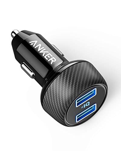 Anker PowerDrive 2 Elite Kompaktes 24W Kfz Ladegerät Dual Port Auto Ladegerät mit PowerIQ Technologie für Apple, Samsung, andere iOS oder Android Handys und Tablets