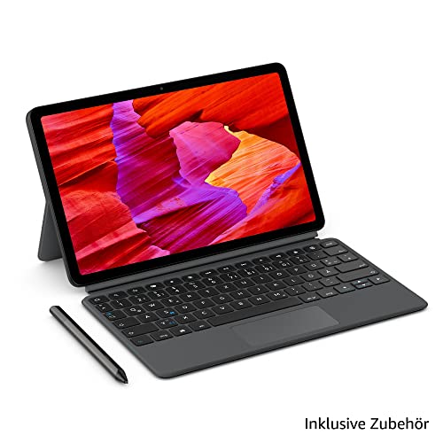 Wir stellen vor: Amazon Fire Max 11-Tablet im Produktivitäts-Bundle mit Tastaturhülle und Eingabestift; Octa-Core-Prozessor, 4 GB RAM für mehr Produktivität, 64 GB, grau, ohne Werbung