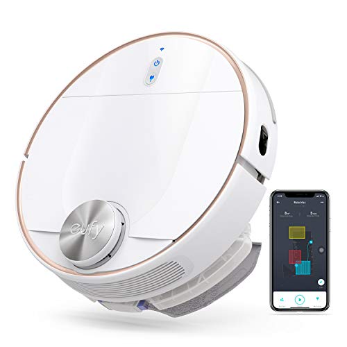 eufy RoboVac L70 Hybrid Saugroboter mit Wischfunktion, iPath Laser-Navigation, 2in1 Staubsauger und Wischmopp, WLAN, Kartendarstellung, 2200Pa Saugkraft, Geräuscharm für Hartböden& mittelhohe Teppiche
