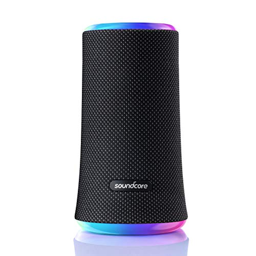 Anker Soundcore Flare 2 Bluetooth Lautsprecher, mit IPX7 Wasserschutz, 360° Rundum-Sound, für Draußen, Garten, Strand, Urlaub, mit PartyCast, EQ Regulierung und 12 Stunden Akkulaufzeit