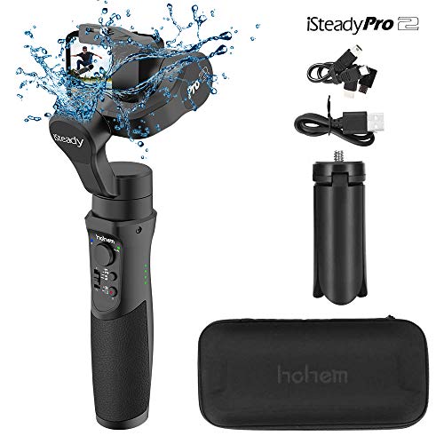 iSteady Pro 2-Axis Handheld Gimbal Stabilisator,Handheld Gimbal for Camera Gopro Hero 7/6/5/4/3+/3, Yi Cam 4K, AEE, SJCAM,Sony RX,Action-Kamera, 12 Stunden-Laufzeit, Spritz wassergeschützt