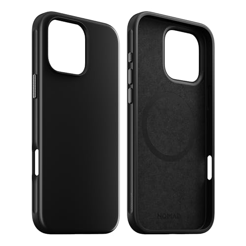 NOMAD Sport Case für iPhone 16 Pro Max | Hülle aus Polycarbonat mit TPE-Bumper | mit Satin PET-Beschichtung | MagSafe-kompatibel | Vulcan Black