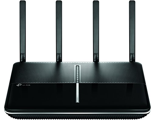 TP-Link Archer VR2800v AC2800 WLAN Telefonie VDSL DSL Modem Router (2167 Mbit/s 5GHz, 600 Mbit/s 2,4GHz, komp. mit Telekom/1&1/Vodafone/O2, DECT Basis und Mediaserver, nur für Deutschland)schwarz