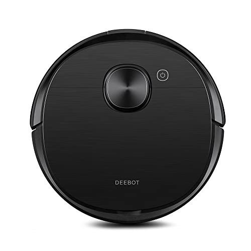 ECOVACS DEEBOT OZMO T8 AIVI Saugroboter mit Wischfunktion (2in1), intelligenter Navigation mit Objekterkennung, Roboterstaubsauger für Böden (App Steuerung), Alexa, schwarz