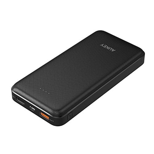 AUKEY USB C Powerbank 20000mAh, Externer Akku mit Quick Charge 3.0, 3 Ausgänge & 2 Eingänge für iPhone X/ 8/ 7, Samsung S8/ S8+, iPad, Tablet