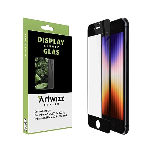 Artwizz SecondDisplay (2er Pack) Schutzglas kompatibel für iPhone SE (2022/2020) / 8/7 / 6S / 6 - Displayschutz aus Sicherheitsglas, 9H Schutzgrad, Hüllenfreundlich