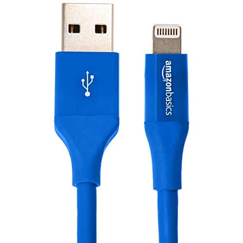 AmazonBasics Lightning auf USB A Kabel, Apple MFi Zertifiziert - 1,8 m , 1er Pack , Blau