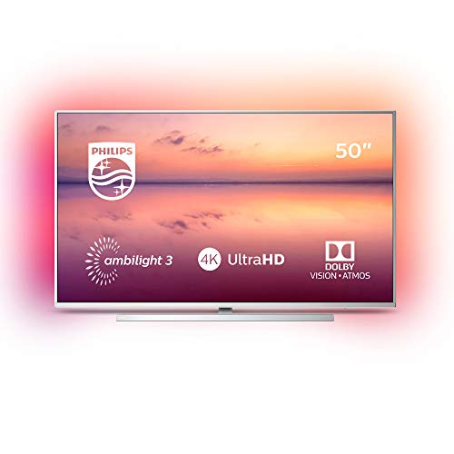 Philips Ambilight 50PUS6814/12 126 cm (50 Zoll) Smart TV mit Alexa-Integration (4K UHD, HDR 10+, Pixel Precise Ultra HD, Dolby Vision, Dolby Atmos, HDMI) [Modelljahr 2019]