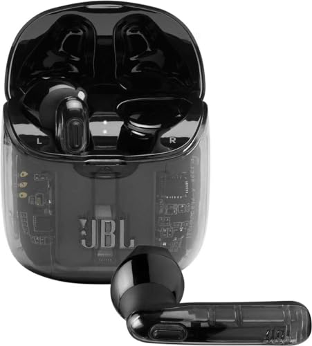 JBL Tune 225 TWS Lifestyle Bluetooth Kopfhörer in Ghost Black – Kabellose Sport Ohrhörer für bis zu 5 Stunden Musikgenuss mit nur einer Akku-Ladung – Inkl. Ladecase
