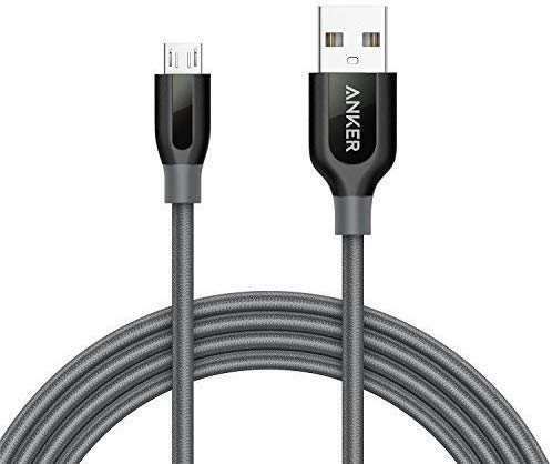 Anker Powerline+ 90 cm / 0.9 m Micro USB Kabel, Das hochwertige, schnellere & beständigere Ladekabel für Samsung, Nexus, LG, Motorola, Android Smartphones und weitere (Grau)