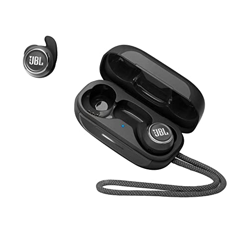 JBL Reflect Mini NC – Wasserdichte, True-Wireless In-Ear-Sport-Kopfhörer mit Noise-Cancelling - Schwarz – Bis zu 21 Stunden Akkulaufzeit