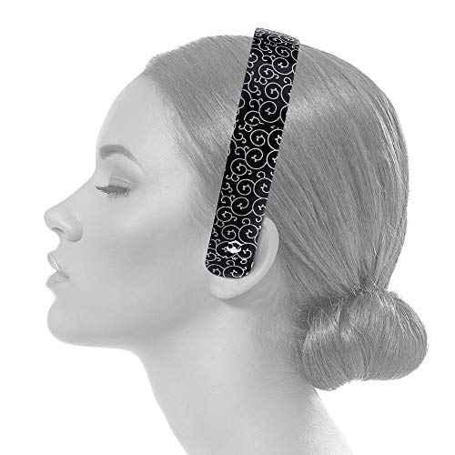 Paww SilkSound-Kopfhörer - stilvolle Faltbare drahtlose Bluetooth-Freisprecheinrichtung mit 8 Stunden Spielzeit für Geschäftsreisen oder den Einsatz im Freien (Schwarzer Onyx)