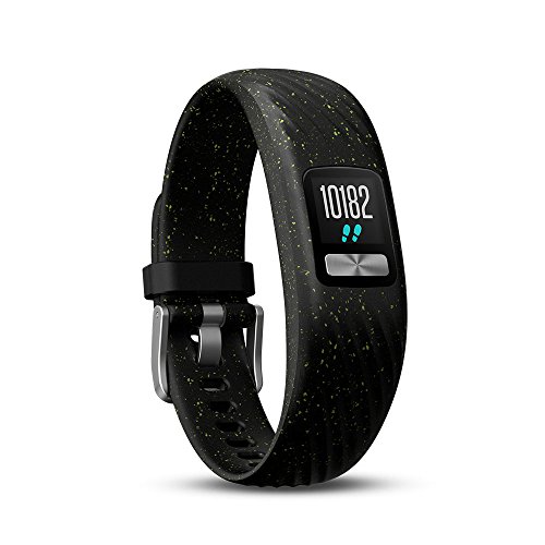 Garmin vívofit 4 Fitness Tracker, personalisierbares Farbdisplay, schlankes Design, bis zu 1 Jahr Batterielaufzeit , schwarz/grün , Small/Medium