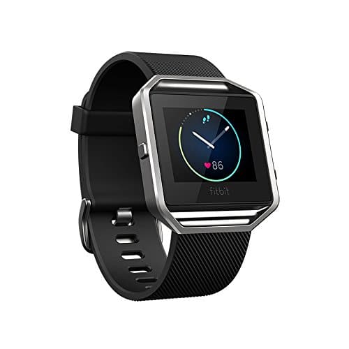 Fitbit Unisex Fitness Uhr Blaze, Schwarz, L