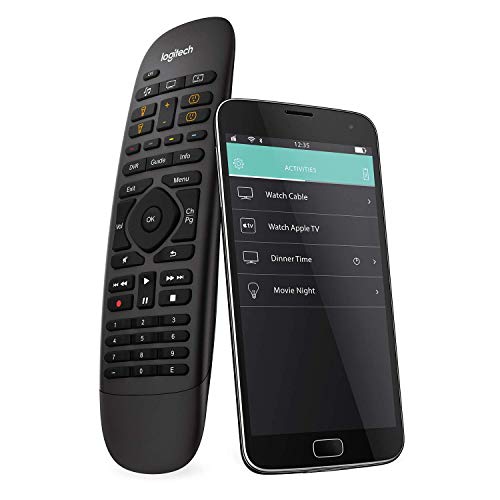 Logitech HARMONY COMPANION Universalfernbedienung, Für Kabelbox, Apple TV, fireTV, Alexa, Roku, Sonos und Smart Home-Geräten, Einfache Einrichtung mit App, LG/Samsung/Sony/Panasonic/Xbox/PS4 - Schwarz