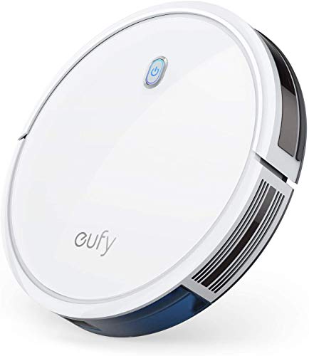 eufy RoboVac 11S (Slim), mit BoostIQ, Superschlank, Starke 1300Pa Saugkraft, geräuscharmer Betrieb, Selbstaufladender Roboterstaubsauger, Reinigt Harte Böden und mittelhohe Teppiche (Weiß)