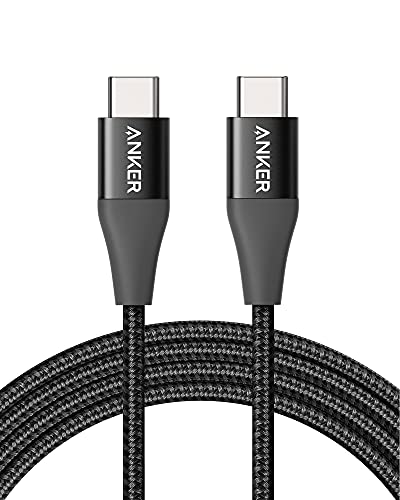 Anker PowerLine+ II USB-C auf USB-C Kabel 180cm 60W USB-IF zertifiziert, Schnellladeleistung für MacBook Air, iPad Pro, iPad Air 4, Galaxy, Pixel und mehr(Schwarz)