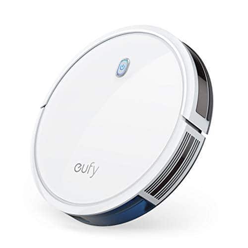 eufy by Anker Saugroboter RoboVac 11S (Slim) mit BoostIQ, Superschlank, Starke 1300Pa Saugkraft, geräuscharmer Betrieb, Selbstaufladender Roboterstaubsauger, ideal für Haustierbesitzer (Weiß)