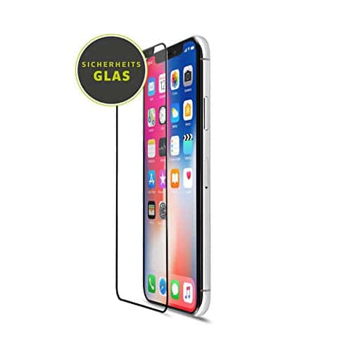 Artwizz 6519-2176 CurvedDisplay Sicherheitsglas für iPhone X - vollflächiger Displayschutz mit Anti-Splitterschutz - iPhone 10 Bildschirmschutz