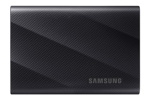 Samsung Portable SSD T9, 2 TB, 2.000 MB/s Lesen, 2.000 MB/s Schreiben, USB 3.2 Gen.2x2, Externe Festplatte für professionelle Anwender, Kompatibel mit Mac, PC, Smartphone und 12K Kameras, MU-PG2T0B/EU