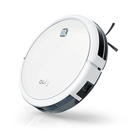 eufy RoboVac 11 Saugroboter (100 Min Laufzeit) leiser und Flacher Staubsauger Roboter mit leistungsstarkem High-Performance Filter, ideal für Haustierbesitzer,Hartböden, Flache Teppiche & mehr (Weiß)