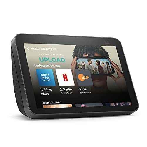 Echo Show 8 (2. Generation, 2021) | HD-Smart Display mit Alexa und 13-MP-Kamera | Anthrazit