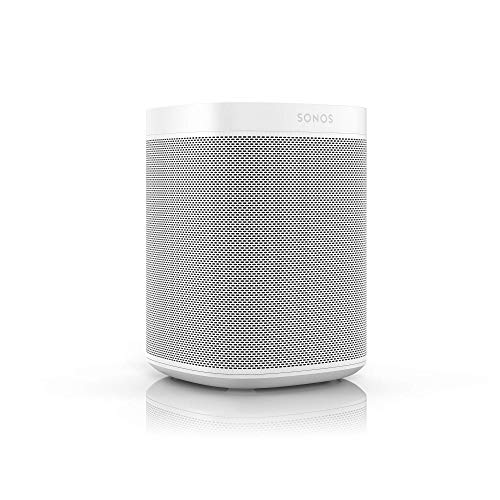 Sonos One Smart Speaker, weiß - Intelligenter WLAN Lautsprecher mit Alexa Sprachsteuerung, Google Assistant & AirPlay - Multiroom Speaker für unbegrenztes Musikstreaming, mit Sprachsteuerung