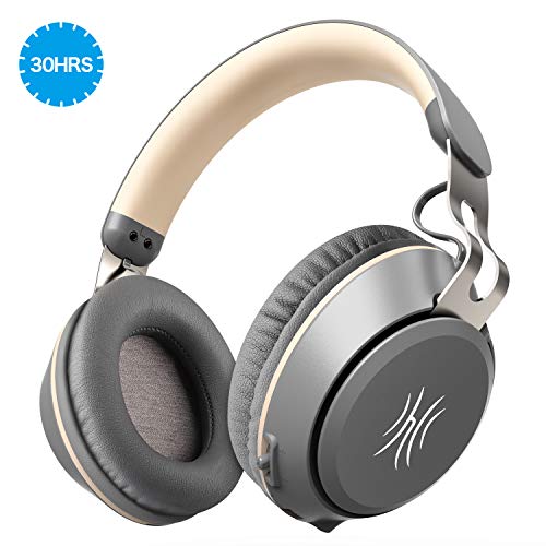 OneOdio Bluetooth Kopfhörer 30 Stunden Spielzeit Kabelloses Over Ear Headset mit eingebaute Mikrofon für PC, Dual 40mm Treiber Pefekte Bass, Over-Ear Steuerung Soft Memory-Protein Ohrenschützer