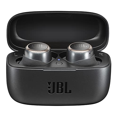 JBL LIVE 300TWS In-Ear Bluetooth Kopfhörer in Schwarz – True Wireless Ohrhörer mit Freisprecheinrichtung – Bis zu 6 Stunden Akkulaufzeit mit einer Ladung – Inkl. Ladecase