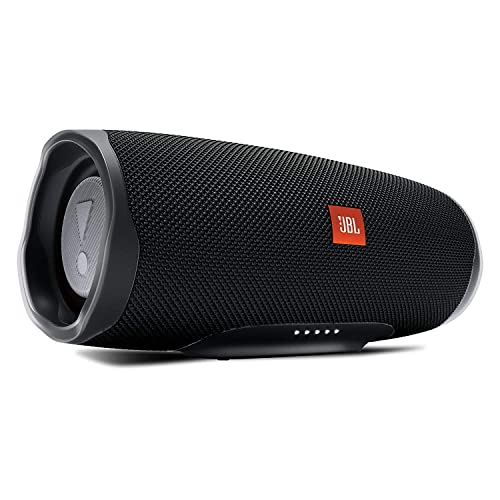 JBL Charge 4 Bluetooth-Lautsprecher in Schwarz – Wasserfeste, portable Boombox mit integrierter Powerbank – Mit nur einer Akku-Ladung bis zu 20 Stunden kabellos Musik streamen