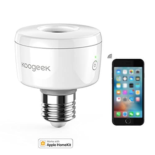 Koogeek Smart Socket Wi-Fi Aktiviert E27 Glühbirne Adapter Arbeitet mit Apple HomeKit Unterstützung Siri Voice Control Home App auf Netzwerk