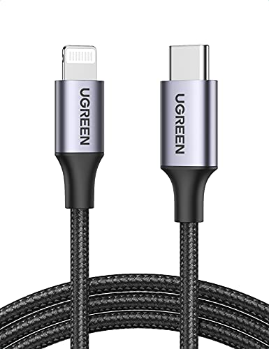 UGREEN USB C auf Lightning Kabel MFi Zertifiziert USB C Lightning Ladekabel PD 3.0 kompatibel mit iPhone 14, iPhone 13, iPhone 12, iPhone 11, iPhone SE, iPad 10.2 2021, AirPods usw. (2M)